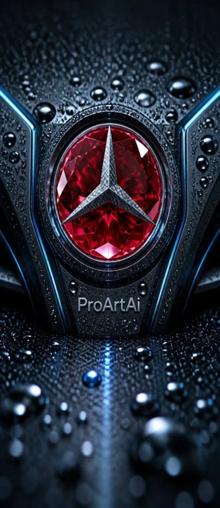 Lade dieses Mercedes-Benz Logo Wallpaper in 4K für dein Smartphone herunter. Stilvoller Handy Hintergrund mit markantem Emblem und hochwertiger Detailoptik.