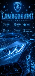 Lamborghini Hintergrundbilder handy Lamborghini Huracán Wallpaper 4K – Neon Handy Hintergrund