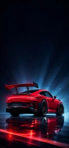 Porsche rot-Hintergrundbild (4K) für das Smartphone Wunderschönes Porsche-Hintergrundbild für dein Handy